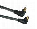 1080P right angle HDMI cable support 1.4 and 1.3 version