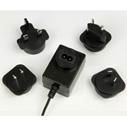 12V2A Power Adapter with interchangeable plugs for UK/EU/AU/US 2
