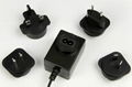 15V1A exchangeable plugs power adapter 1