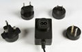 15V1A exchangeable plugs power adapter