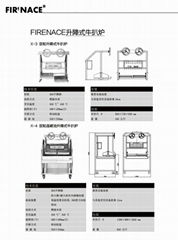 FIRENACE 西餐厅双轮升降式碳火扒炉X3 牛肉餐厅炭火