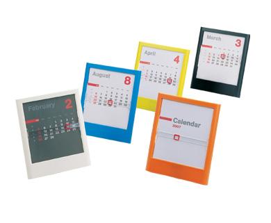 plastic desk calendar D-2076