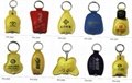 PX013-062 pvc leather key chain with light