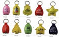 PX013-062 pvc leather key chain with light