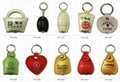 PX013-062 pvc leather key chain with light 3