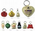 PX013-062 pvc leather key chain with light 4