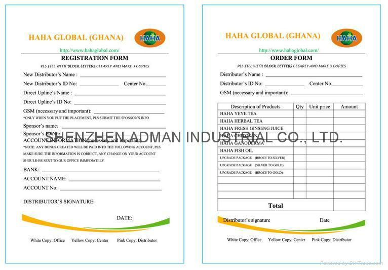 CCP waybill/receipt/computer print form 4