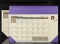 colorful desk writting mat calendar/blotter/table planner 2