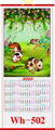 2020 RUSSIAN CANE  WALLSCROLL CALENDAR 2