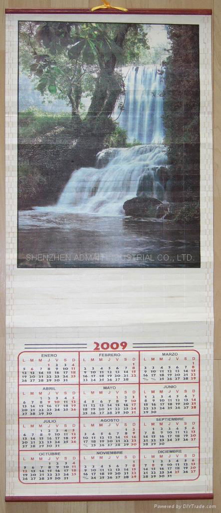 WOODEN  WALLSCROLL CALENDAR 5