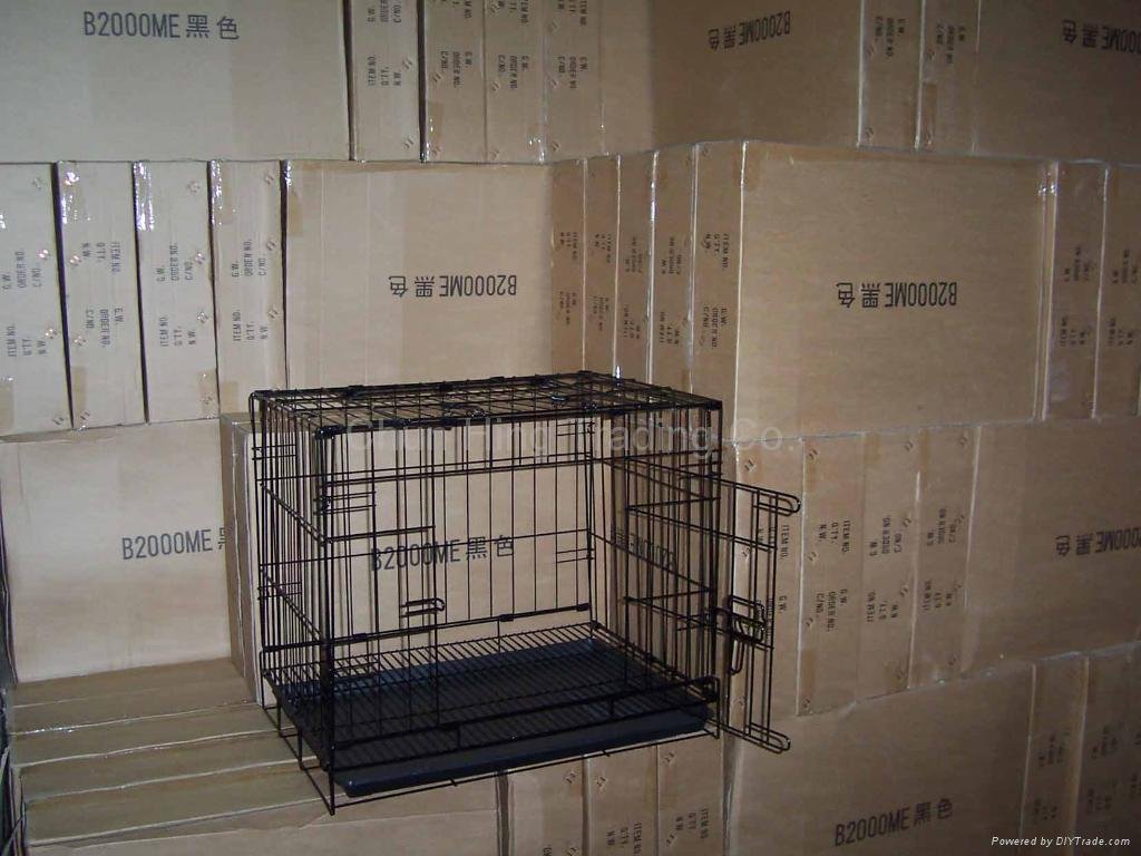 Powder coating dog cage