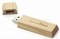 Wooden USB pen drive -with logo laser imprint -16gb