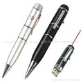4gb pen drive usb 2.0 with laser and ballpoint