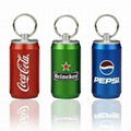 Customized metal bottle usb flash drive