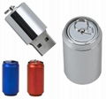 Customized metal bottle usb flash drive