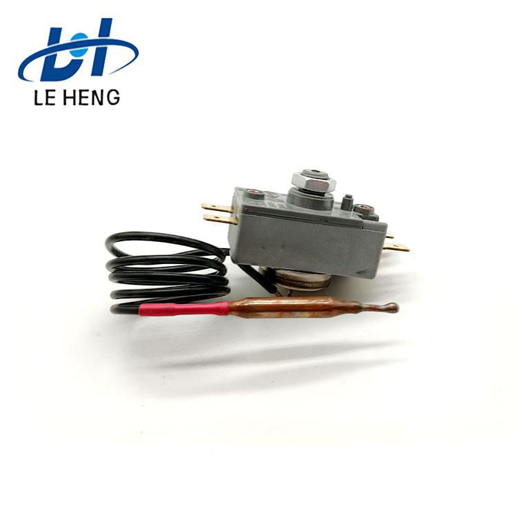 Double limit thermostat liquid expansion thermostat overheat protection switch