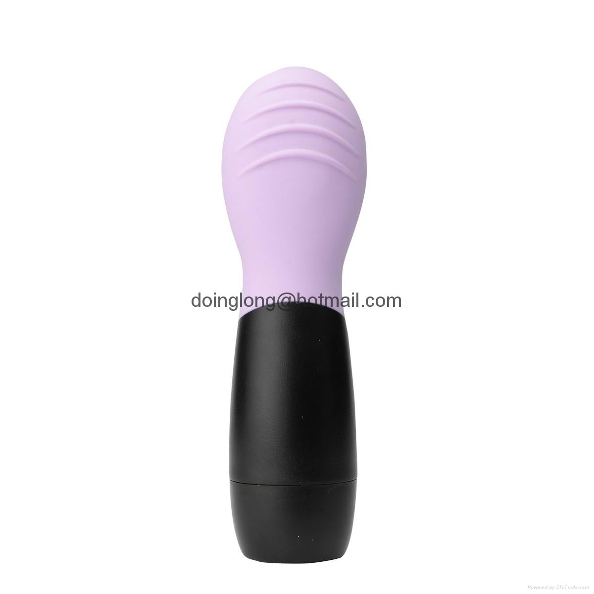 Purple CNV Electric Ultrasonic Face Cleansing Facial Brush Silicone Facial Brush 3