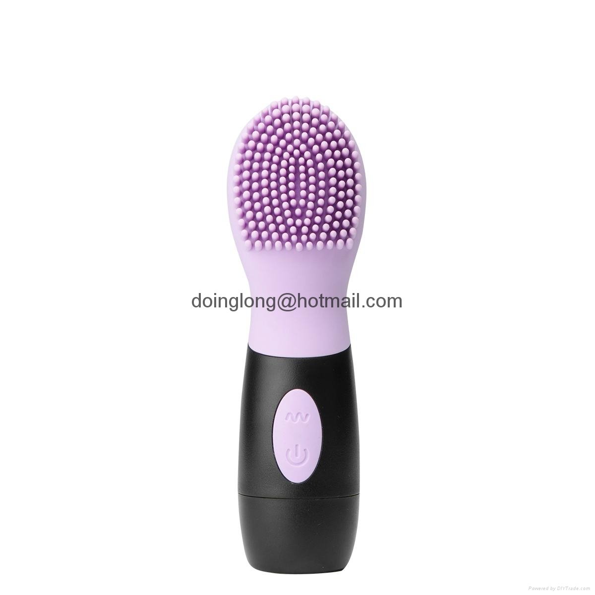 Purple CNV Electric Ultrasonic Face Cleansing Facial Brush Silicone Facial Brush 4