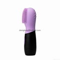 Purple CNV Electric Ultrasonic Face Cleansing Facial Brush Silicone Facial Brush