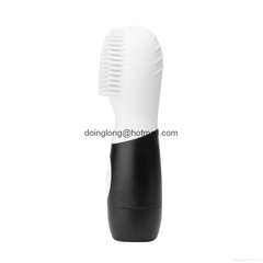 White CNV Electric Ultrasonic Face Cleansing Facial Brush Silicone Facial Brush 