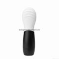 White CNV Electric Ultrasonic Face Cleansing Facial Brush Silicone Facial Brush 