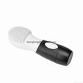 White CNV Electric Ultrasonic Face Cleansing Facial Brush Silicone Facial Brush 