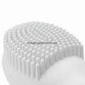 White CNV Electric Ultrasonic Face Cleansing Facial Brush Silicone Facial Brush  5