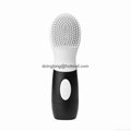 White CNV Electric Ultrasonic Face Cleansing Facial Brush Silicone Facial Brush  6