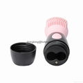 Pink CNV Electric Ultrasonic Face Cleansing Facial Brush Silicone Facial Brush  