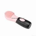 Pink CNV Electric Ultrasonic Face Cleansing Facial Brush Silicone Facial Brush   2