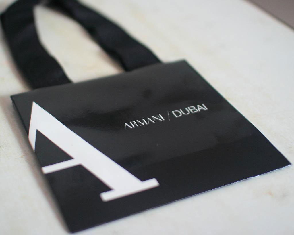 armani paper bag