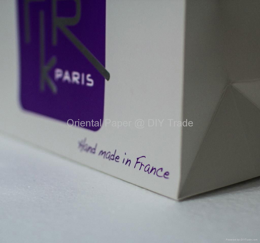 Paper Bag with Matt Lamination and Silver Hot Foil Stamping Gift