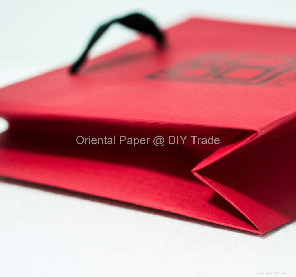 2016 Paper Bag with Hot Foil Stamping & Embossing Customized Good