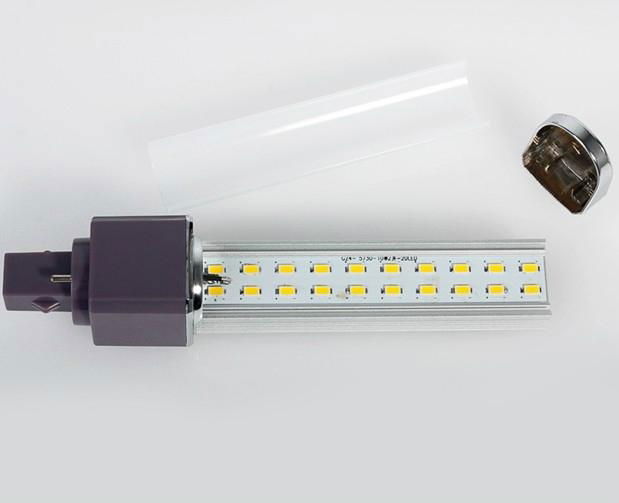 7W 10W 12W 14W G24 / E27 Led Light Horizontal Plug Lamp SMD 5730 2