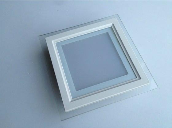 bevel edge led square Glass  panel light 6W/12W/18W 2