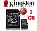 China manufacturer Kingston MicroSD card Memory Card,TF Card 2GB 1