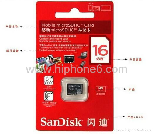 China manufacturer SanDisk 2GB 4GB 8GB 16GB 32GB  2