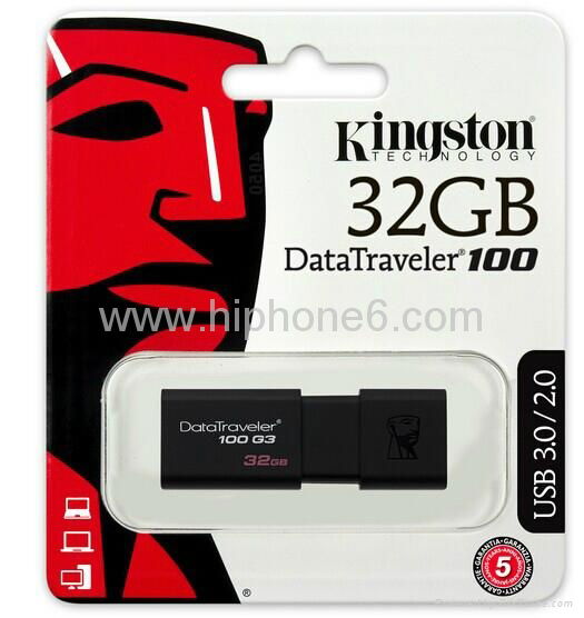 Kingston DataTraveler DT100G3/32GB 32GB Go USB 3.0 /2.0 Flash Memory Pen Drive