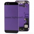 Original replacement parts iphone 5s housing cover battery back rear door  2