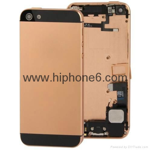 Original replacement parts iphone 5s housing cover battery back rear