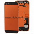 Original replacement parts iphone 5s housing cover battery back rear door  4