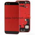 Original replacement parts iphone 5s housing cover battery back rear door  6