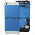 Original replacement parts iphone 5s housing cover battery back rear door  8