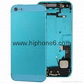 Original replacement parts iphone 5s housing cover battery back rear door  9