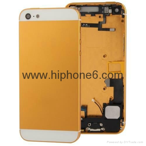Original replacement parts iphone 5s housing cover battery back rear