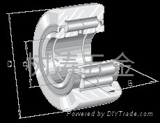 NUTR25轭圈式滚轮（滚子型）轴承