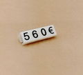 Mini price tags plastic retail tags acrylic jewelry tags price cubes for jewelle