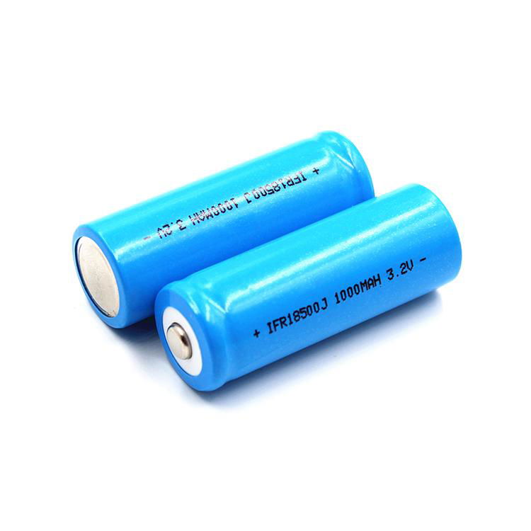 Solar light LiFePO4 battery 18500 1000mah 3.2v 2