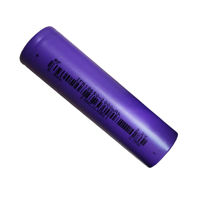 太阳能路灯磷酸铁锂电池IFR18650 2000mAh 3.2V 3