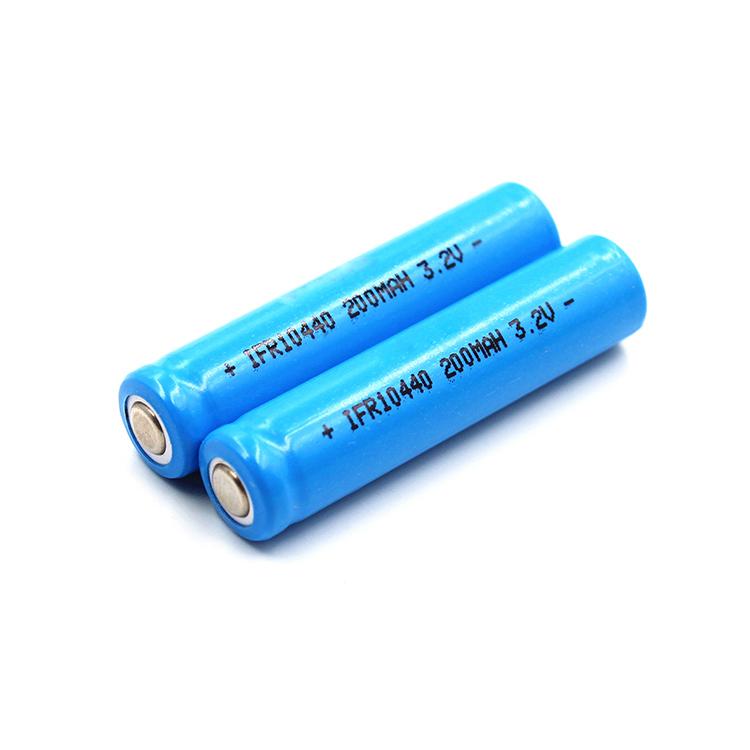 LiFePO4 battery IFR10440 200mah 3.2v 2